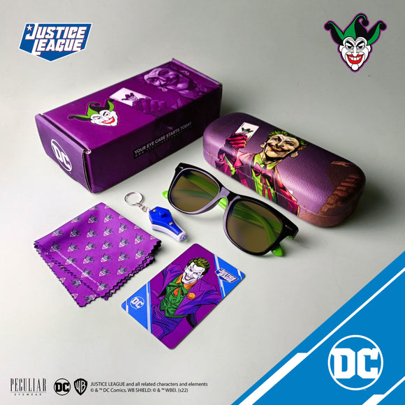 Justice League X Peculiar Eyewear The Joker Kids Collection Square Frame Fashion Eyeglasses Anti-radiation Computer Eyewear
