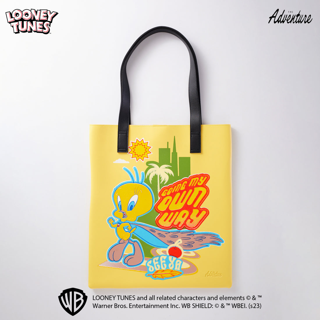 Tweety Bird バッグ Looney Tunes Adventure Looney Tunes Collection Vegan Leather Tote Bag Sylva