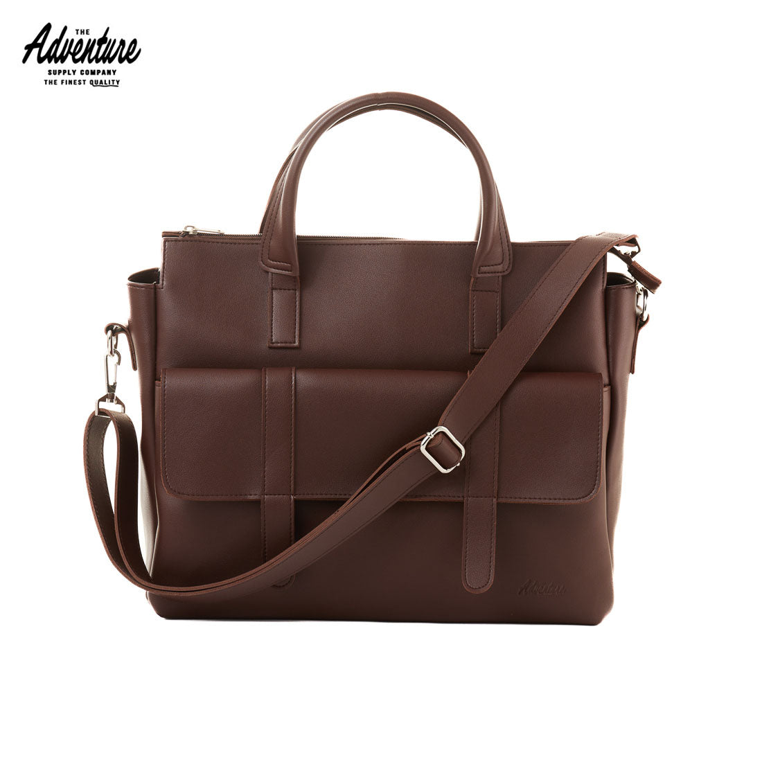 leather tote with laptop compartment