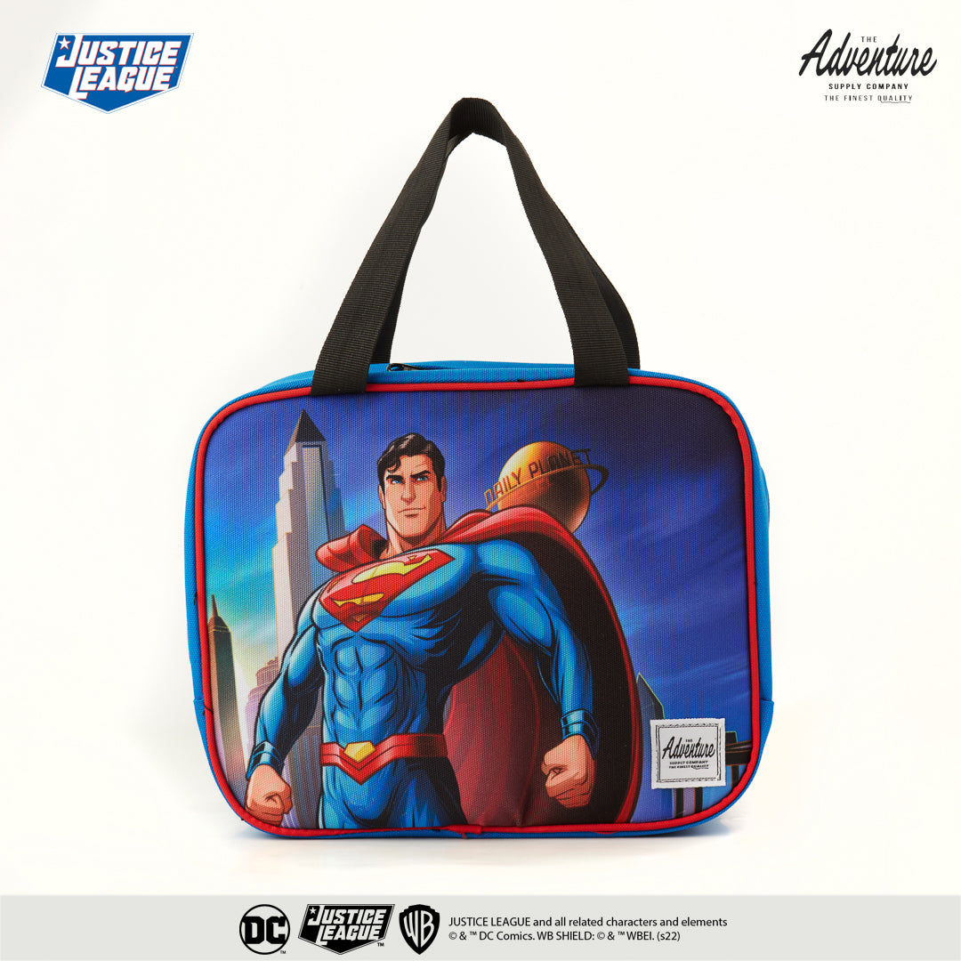 Justice league backpack and lunchbox best sale