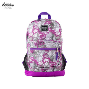 Adventure Backpack Jeremy Printed Violet Butterfly