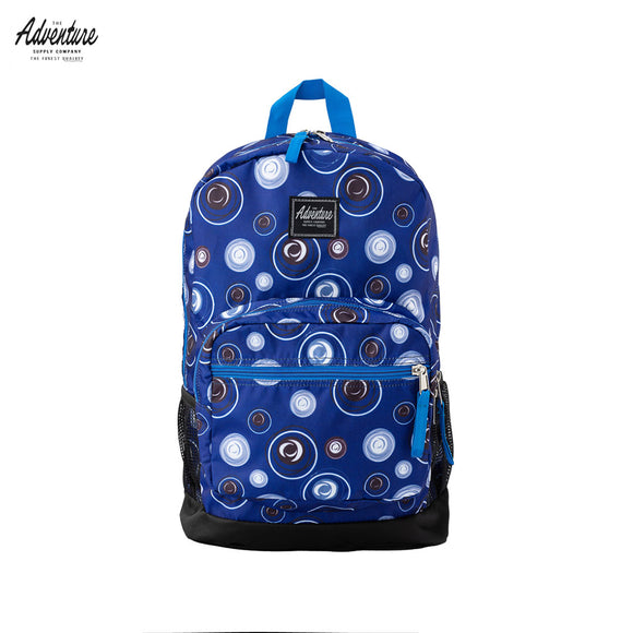 Adventure Backpack Jeremy Printed Circle Blue